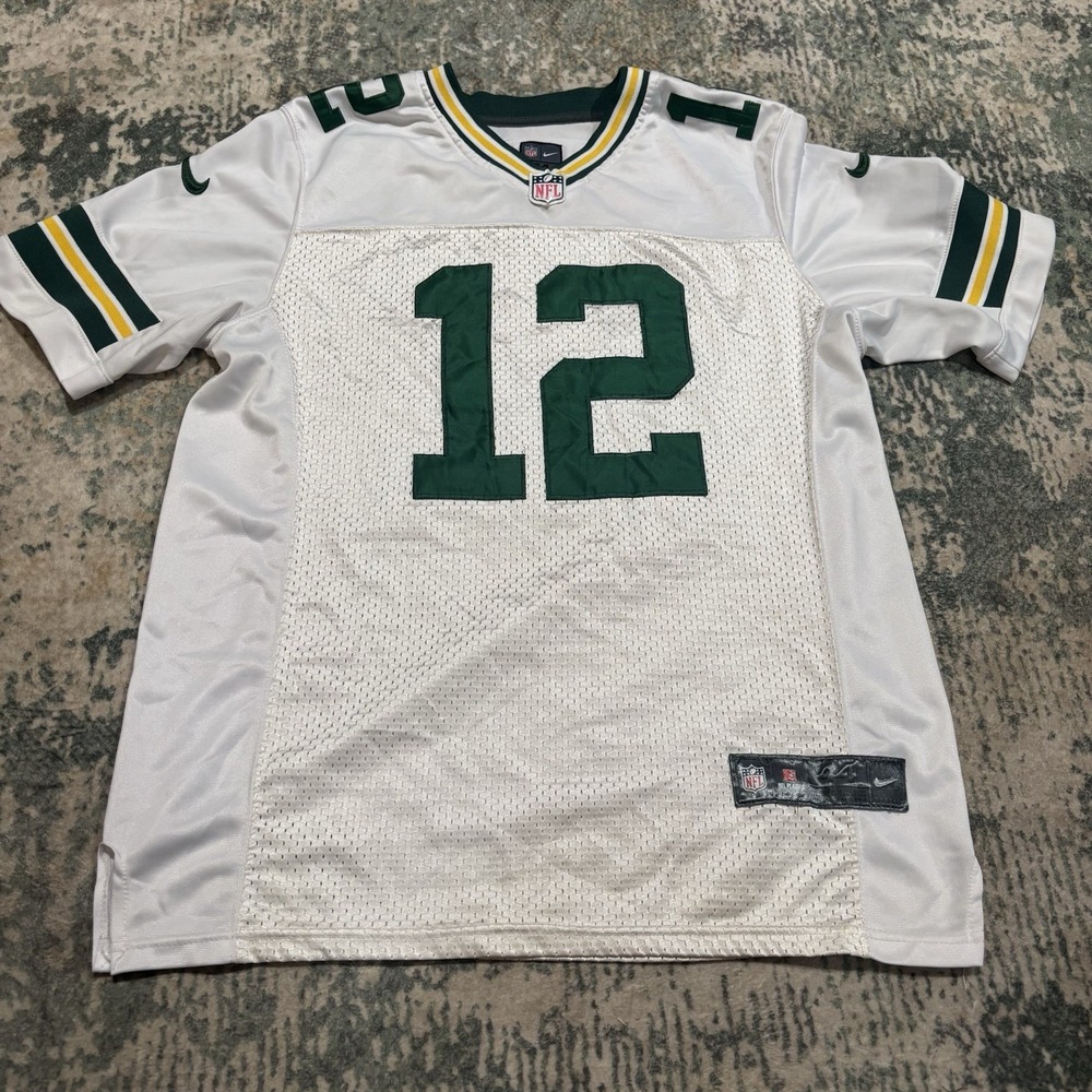 Nike Elite Authentic Aaron Rodgers Green Bay Packers Jersey 44 Stitched